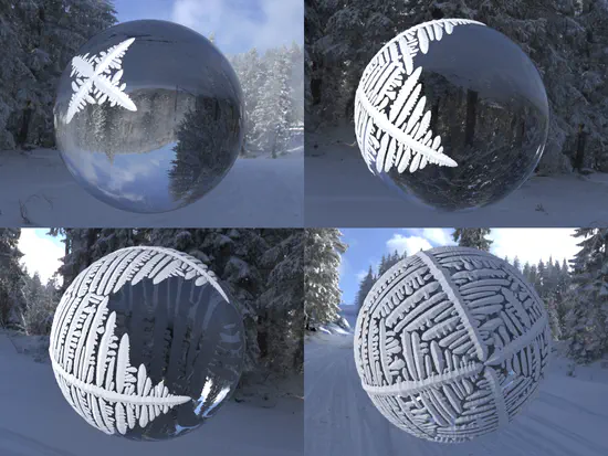 Controllable Dendritic Crystal Simulation Using Orientation Field