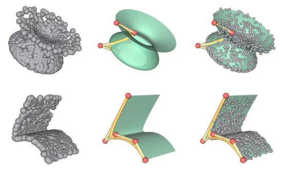 DeepSpline: Data-Driven Reconstruction of Parametric Curves and Surfaces